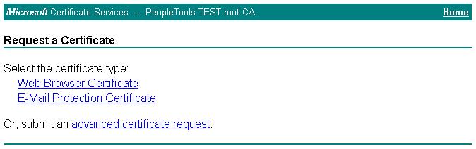 c. Click Submit a certificate request by using a base-64-encoded CMC or PKCS#10 file, or