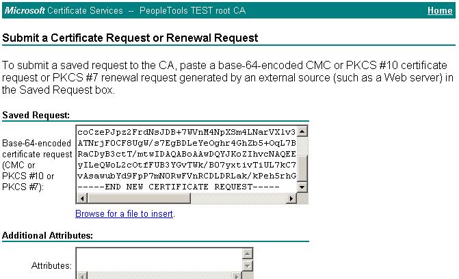The CA may send the signed public key (root) certificate to you by e-mail or require you to