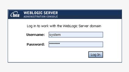 Log in to Oracle WebLogic Administration Console. b.