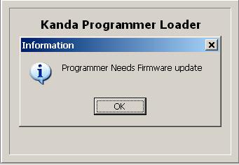 c) If the PIC Programmer requires a firmware update, this