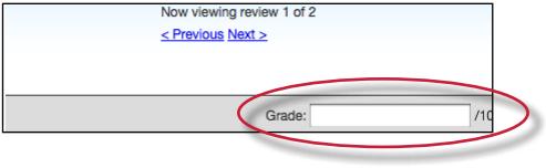 Instructors may grade the reviews written by the students.