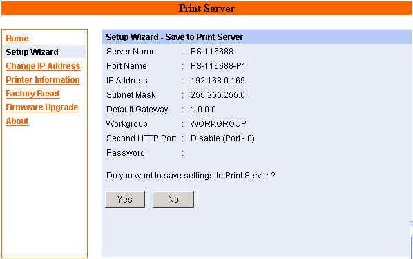 Save to Print Server Please double check all the