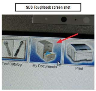 Documents button on the GUI home screen if you are using the SDS Toughbook).