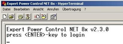 26 Now the Power Ports can be switched on and off per number keys. By pressing c you can check the network configuration and by pressing Esc you can log out. 6 Features 6.