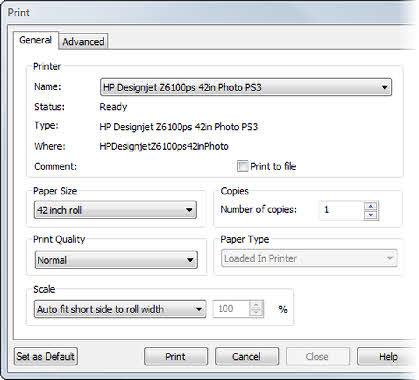 16 Poster Designer Pro QuickStart Guide 7 Depending on your printer model, the Paper Type drop-down list may be enabled or grayed out. If enabled, select your paper type from the list.