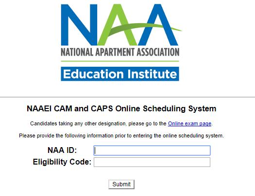 CAM EXAM SCHEDULING INSTRUCTIONS Please read this document carefully. It contains all the necessary information for taking the exam.