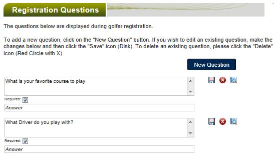 The club can require the question to be answered during the member registration process.