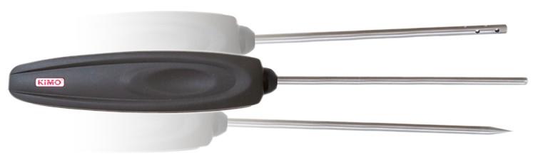 probes: capacitive sensor Pt100 1/3 DIN Thermocouple probes : type K, J and T class 1 Smart-plus Pt100 probes : Pt100 class 1/3 Din Climatic conditions module: Hygrometry : capacitive sensor
