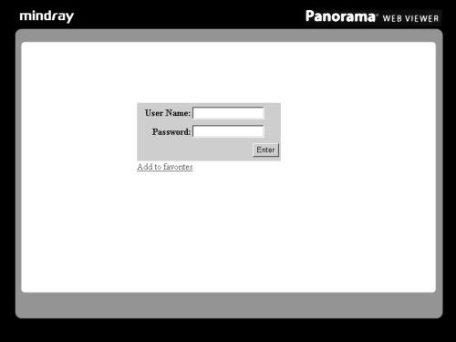 Getting Started Accessing the Panorama Web Viewer Application 1.5 Accessing the Panorama Web Viewer Application To access the application: 1. Open Microsoft Internet Explorer. 2.