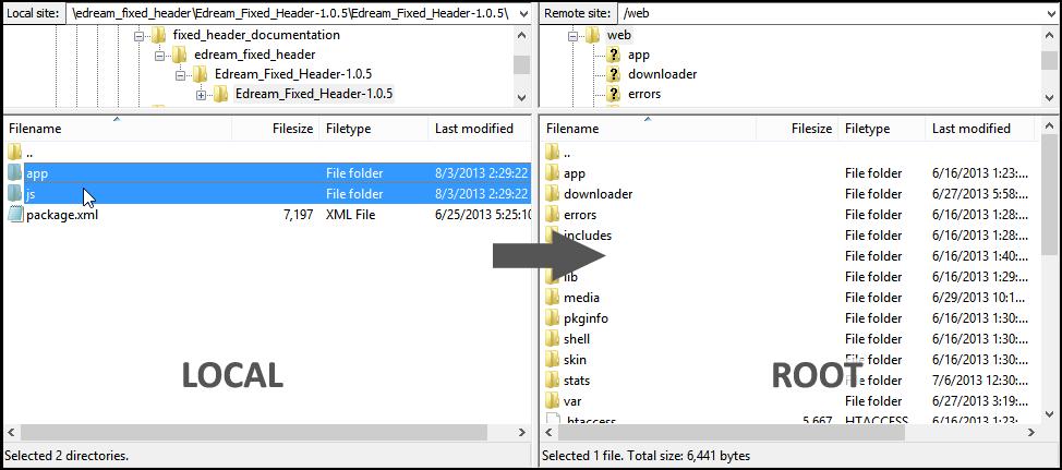 Extract all files from Edream_Fixed_Header-1.x.x.tgz, using your favorite extraction program (WinRAR, 7Zip, etc).