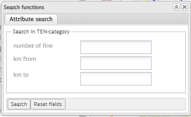3.3.2 Searchbar In an activated layer containing a magnifying symbol, you can search for values in attributes.