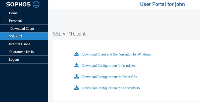Configuring the Remote Client 3. Navigate to SSL VPN.