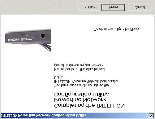4. The security configuration utility will tell you when the PL-101E/U