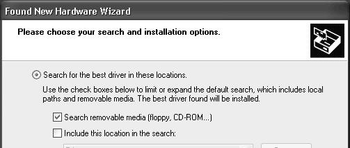 4. Click Search removable media option and click Next. See Fig 1-20.