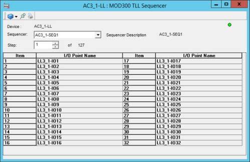 Sequencer Display Section 5 TLL Displays LL_FILE template allows a base 10 integer, from 0 to 4,294,967,295 (32 bits); however, it will be displayed as a signed 32 bit number (-1).
