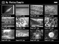 Selecting an Image Select an image (JPEG/RAW file) to