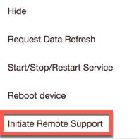 Tasks: Remote Support TeamViewer Remote Support for MaaS360 provides administrators remote view capabilities of ios and remote control of macos devices (when authorised by the remote user).