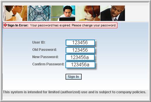 Upon logon, you MUST change your password.