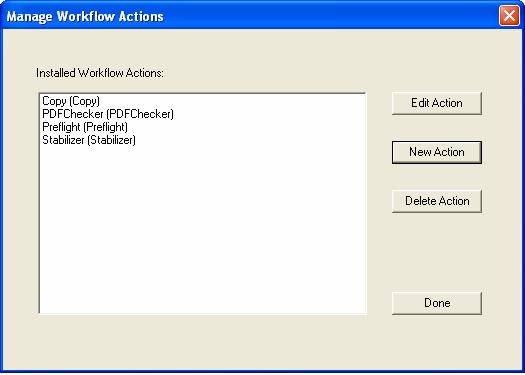 Managing RIP Actions RIP actions describe the individual steps or processes RIP Manager uses in the construction of workflows.
