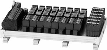Power Distribution System SVS0 Description The SVS0 power distribution system for symmetrical DIN rail mounting is designed to distribute power from a switch-mode power supply to or 8 channels.