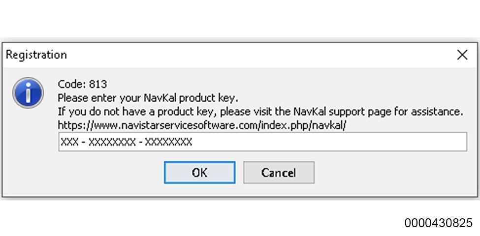 GETTING STARTED Figure 3 Product Key Entry 9. Enter the NavKal product key obtained for this computer in the format XXX XXXXXXXX XXXXXXXX (Figure 3) an