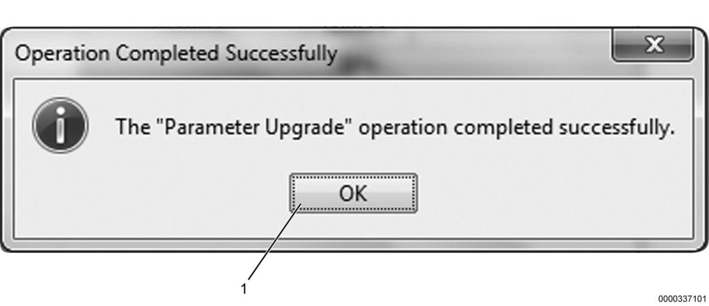 performed before next step. 7. Click Parameter Upgrade button (Figure 32, Item 1)