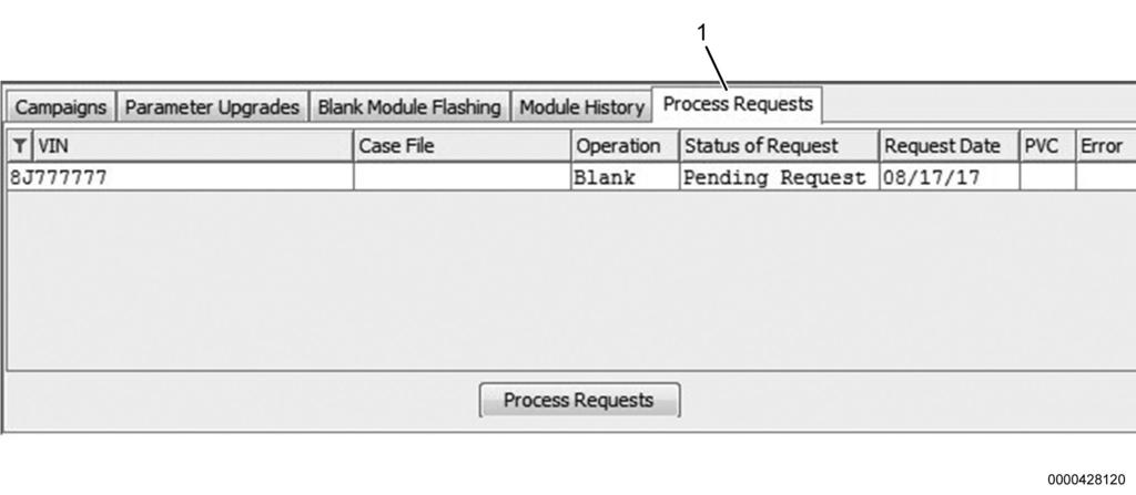 NAVKAL SOFTWARE 11. Process Requests Tab From the Process Requests tab, NavKal will upload the designated files to process the request.