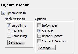 Simulation Settings Mesh Interfaces Define mesh interface between the hex mesh and the tet mesh Make sure to have separate zone id s for each interface surface on the tet side (Needed for the MDM