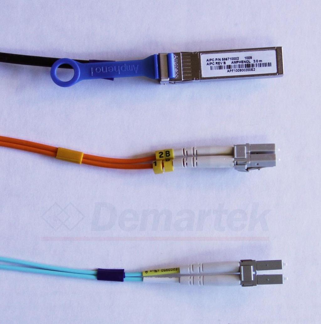 10GbE SFP-style Cable Comparison 10GbE Copper DAC OM1 with LC
