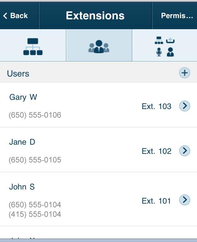 User Permissions Making Users into Administrators Tap Settings > Phone System > Users and at the top of the