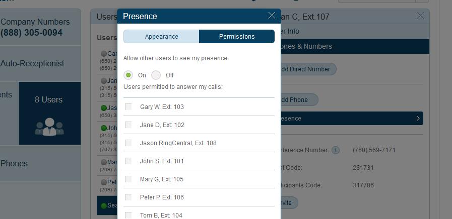 Whether using your desk phone, smartphone or soft phone, you can now share your presence status available, busy or on hold with your admins or colleagues.