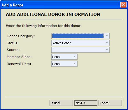 Add additional donor