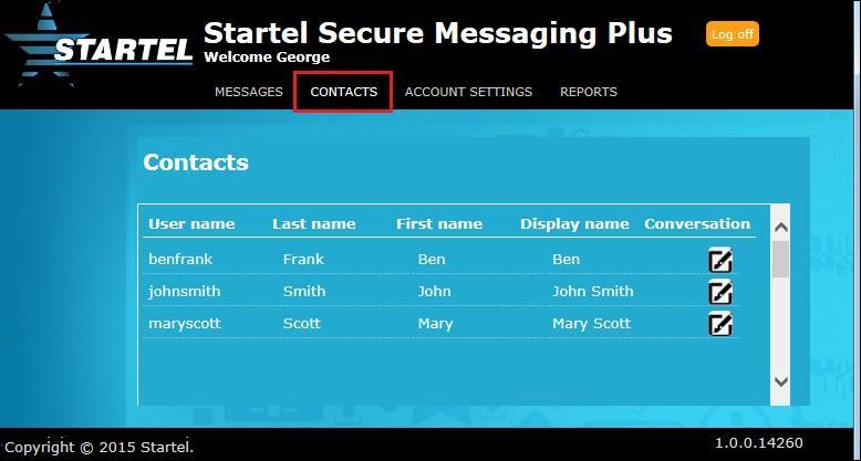 USING THE SM+ CONTACTS LIST Any time you send a message to a new SM+ subscriber (that is, a subscriber to whom you have never before sent or received a message), the subscriber s Contact information