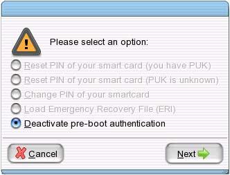 When the response sequence is entered at the device, it authorizes the user to bypass the PBA for a set number of times.