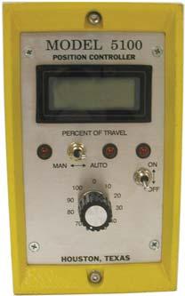 Position/Process Control Remote Model 5100 Solid-state, closed-loop, panel-mount controller for use with single phase, motor-driven actuators.