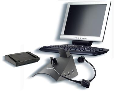Walkabout Write Software Desktop PC Transcription Tool Combines desktop voice file management software with an integrated PC-connected transcription module, ergonomic headset, and playback foot