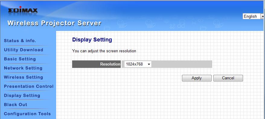 3-7 Display Setting You can configure the characteristics of external display here.