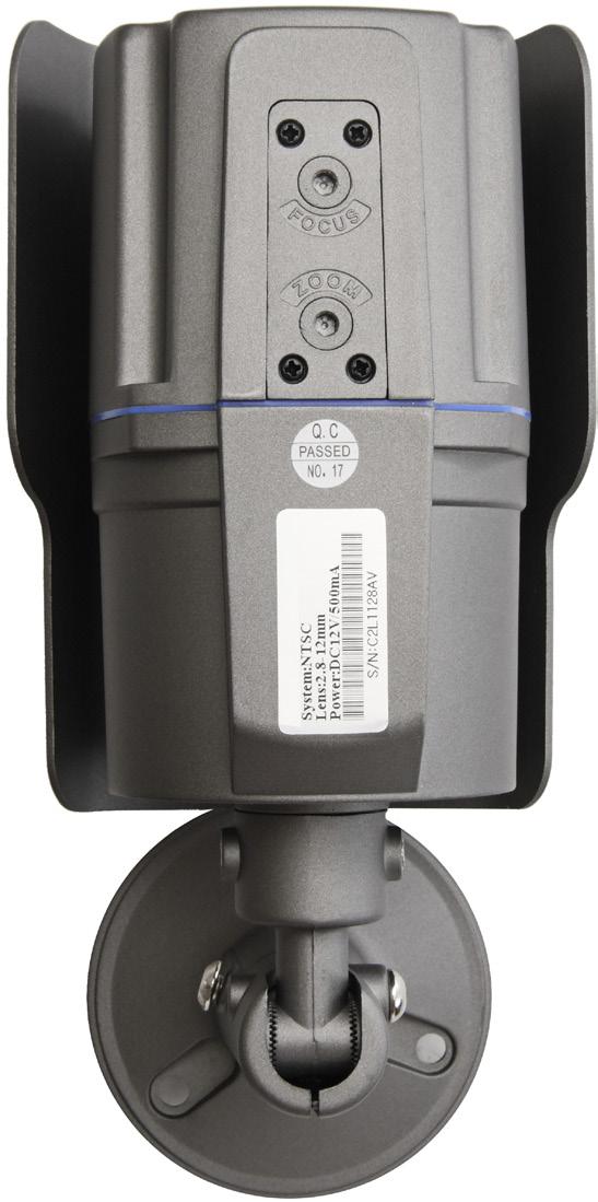 SECTION 1: INTRODUCTION Focus, Zoom Adjusters (vari-focal ( -VF, -VFE) cameras only) Product Label BC700VFE Camera Bottom 1.