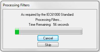 The following window is displayed for 1 minute whilst IECSoft allows a 1 minute