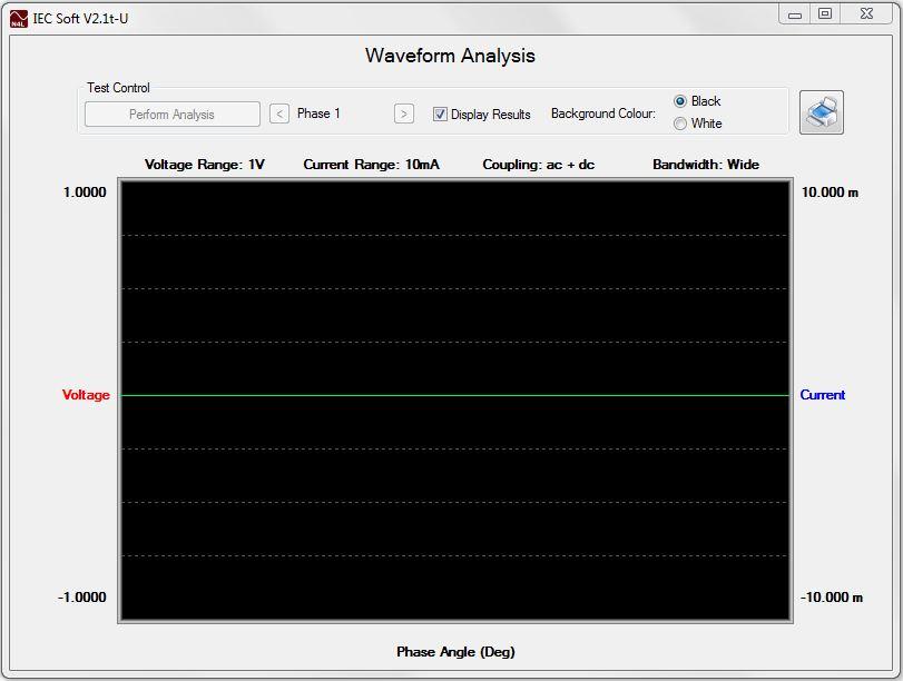 5.7 Harmonic Testing - WFA (Waveform Analysis) Tests Click on WFA