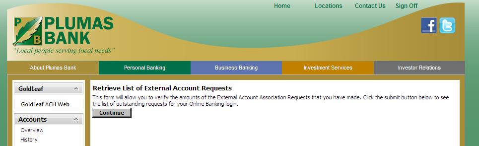 Log in to your Online Banking profile.
