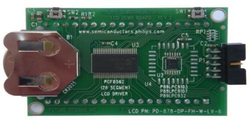 LCD-DEMO-KIT Low cost two chip solution Supports three microcontroller options 10 pin HVSON to 28 pin PLCC package 1-8KB internal