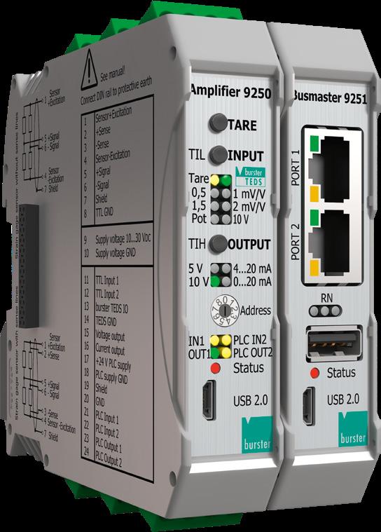 The amplifier 9250 takes signals exactly to the point where they can be combined, monitored and linked efficiently to other data.