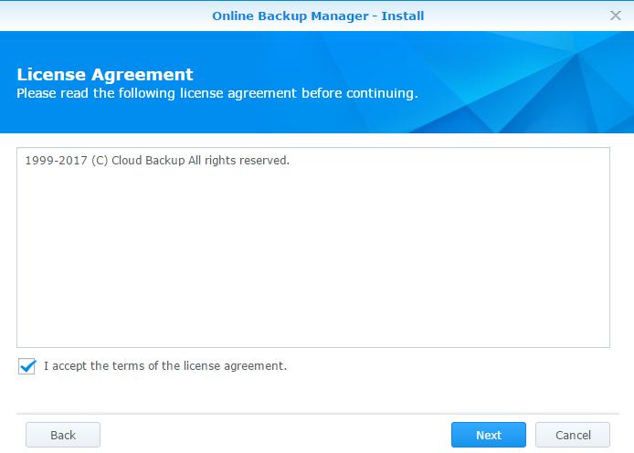 5. After reading the License Agreement carefully, tick the checkbox next to
