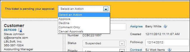 Configuring Approval Cycles The Approval feature requires work items to be approved by designated approvers before most functions can be performed.
