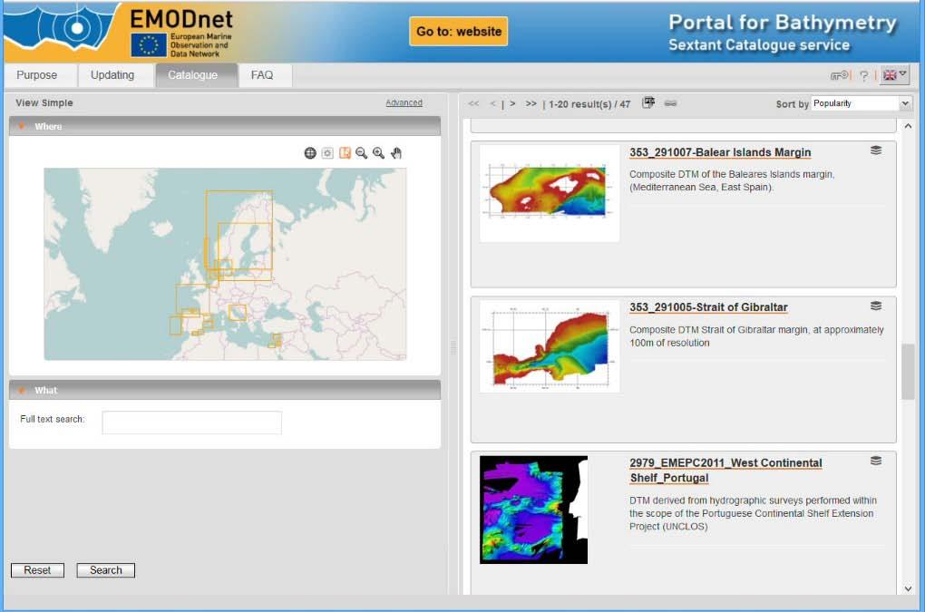 Bathymetry CDI data discovery and access service.