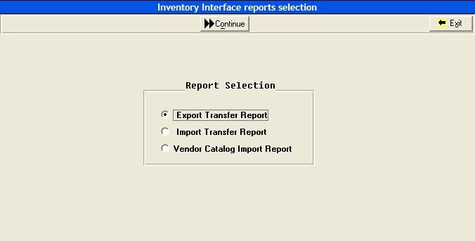 Inventory Interface This report summarizes all Inventory Interface transaction batches.