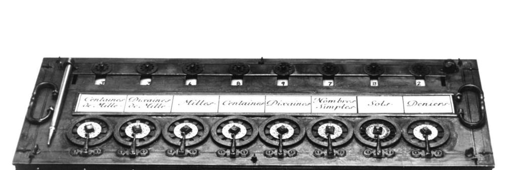 1672: The Pascaline Designed and built by Blaise Pascal One of the first mechanical calculators Could do addition and subtraction 1674: Leibnitz s Wheel