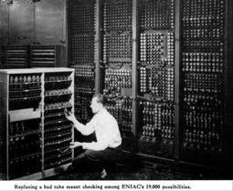 Mechanical examples of computers have existed through much of recorded human history, the first electronic computers were developed in the mid 20th century and were the size of a