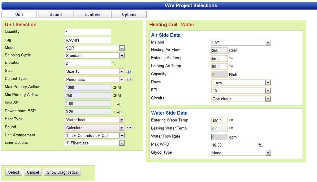 select on the first line item will be copied to all subsequent line items of the same model you add the job.